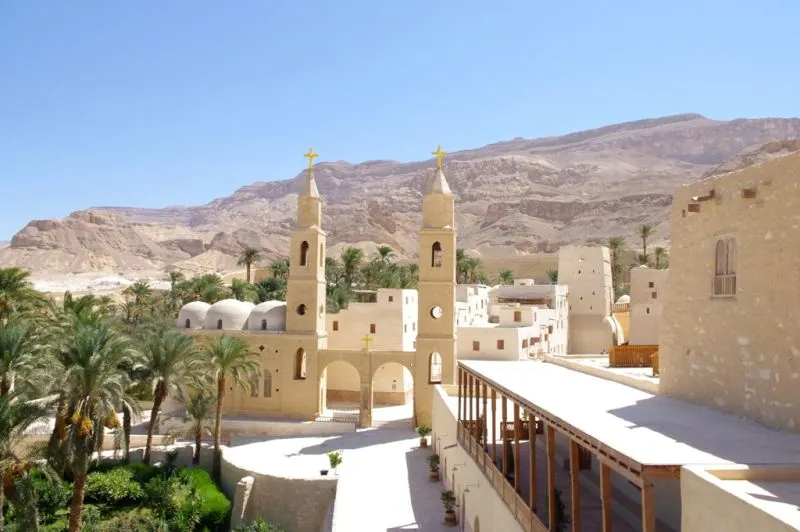 Monastery of Baramus Deir al-Baramus Monastery Wadi El Natrun from Alexandria